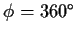 $\phi=360^\circ$